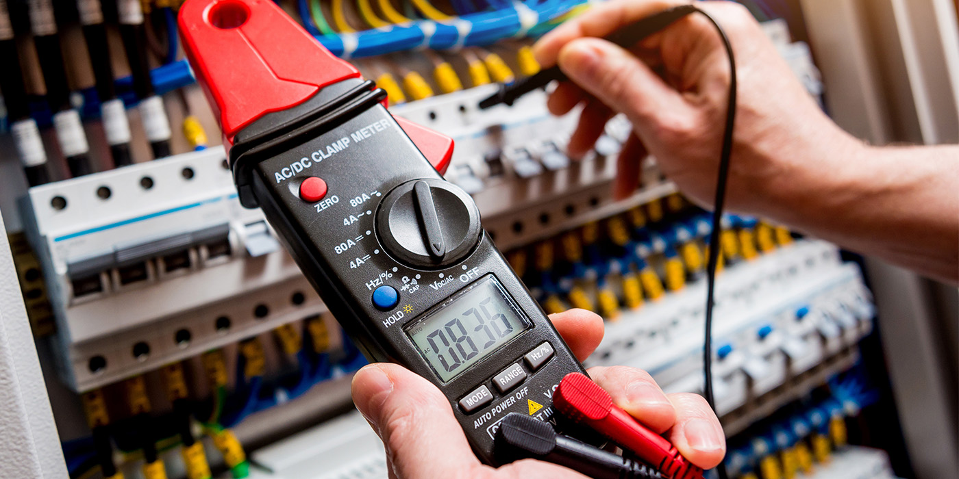 Electrician tools showing numbers